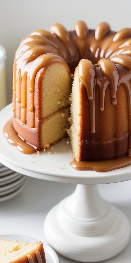 salted carmel kentucky butter cake