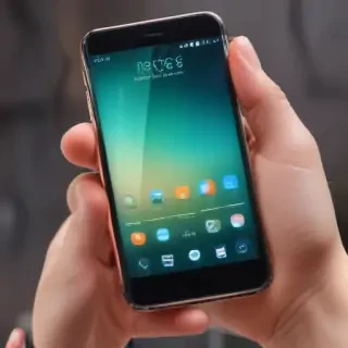 phone with hand