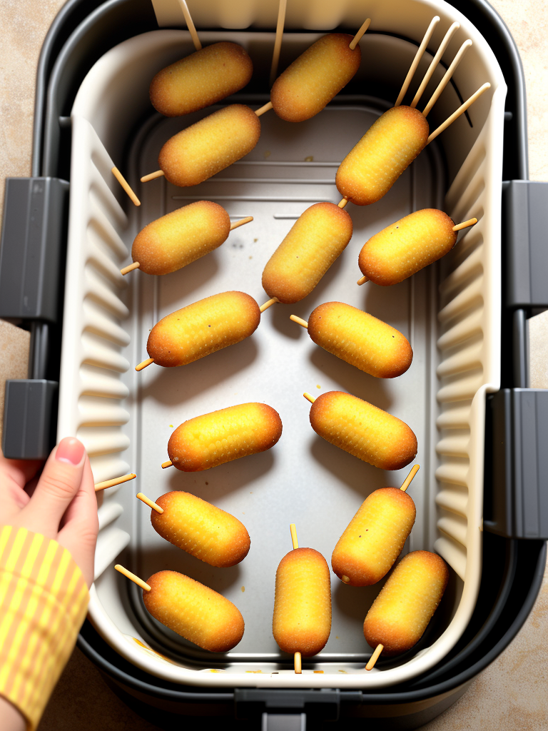 mini corn dogs in the air fryer