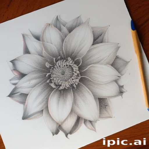 flower drawings pencil