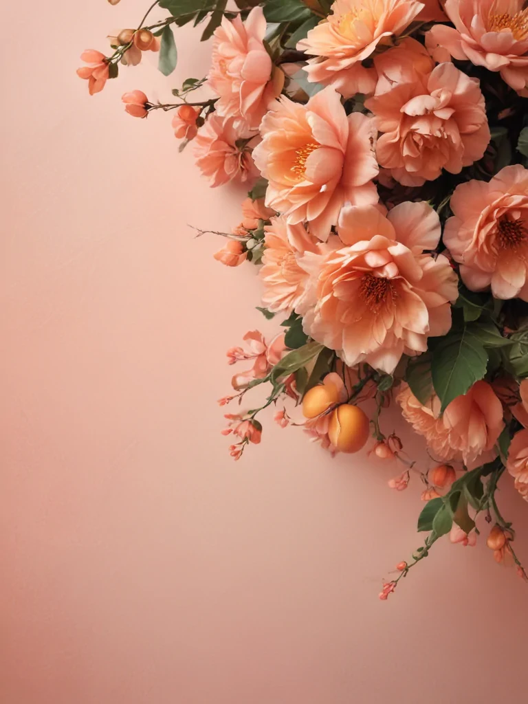 peach background aesthetic