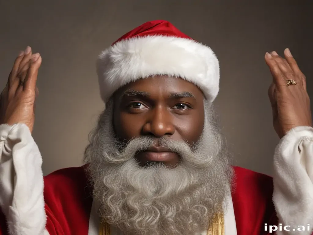 black santa png