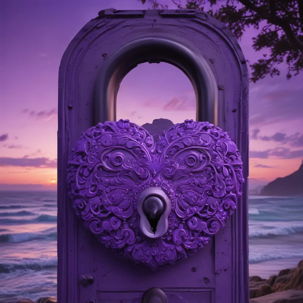 purple lock screen