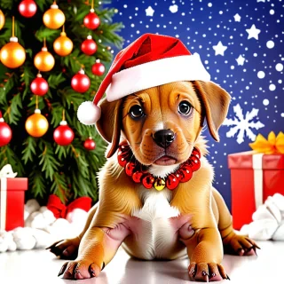 christmas dog backgrounds