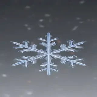 transparent snowflake
