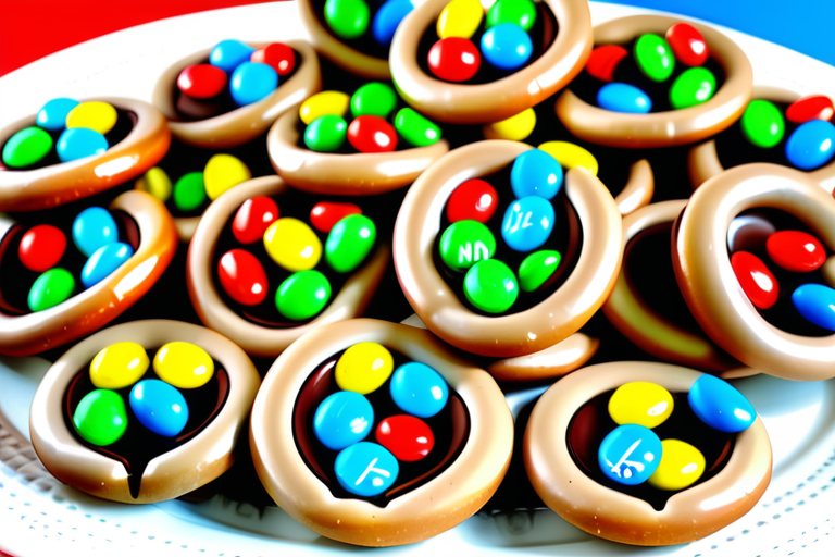 hershey kiss m&m pretzel recipe