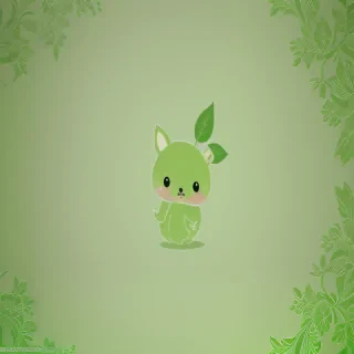 cute green wallpaper