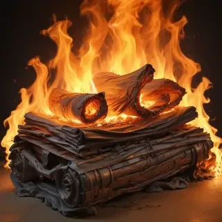 background with fire