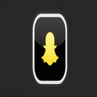 black snapchat icon