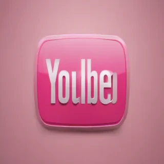 pink youtube logo