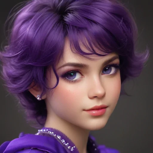 purple cute