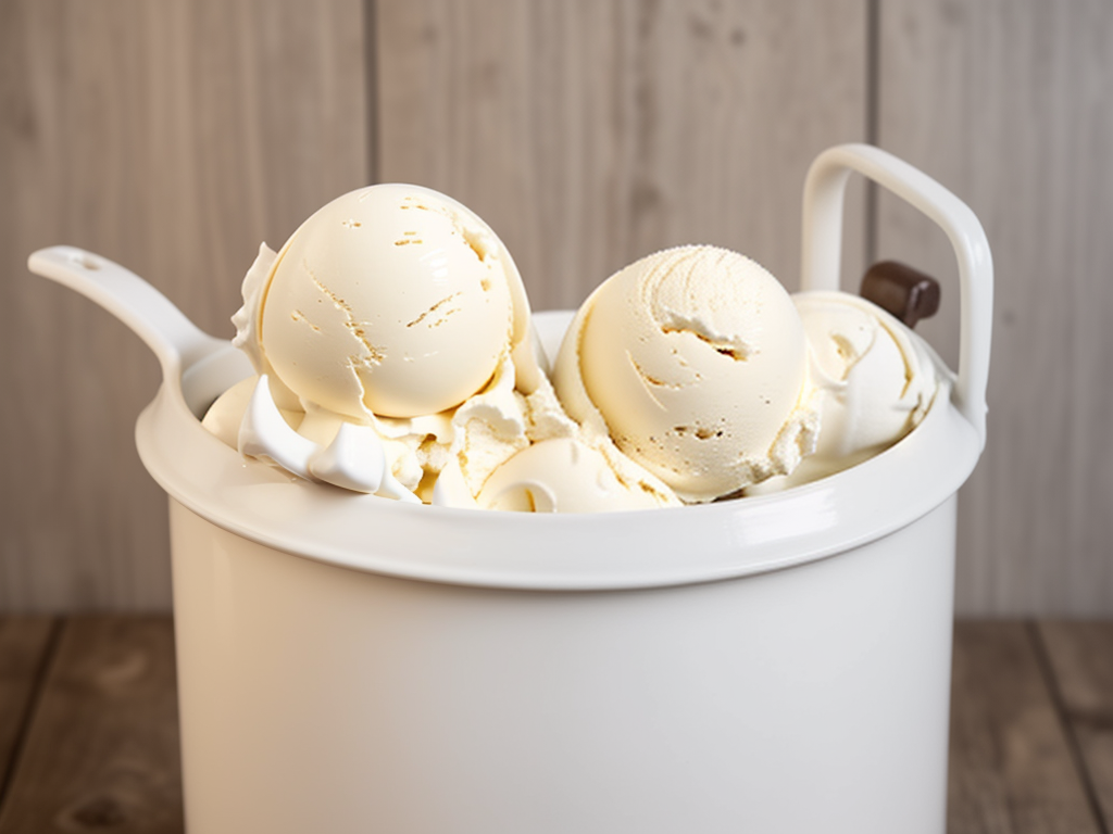 gallon of vanilla ice cream