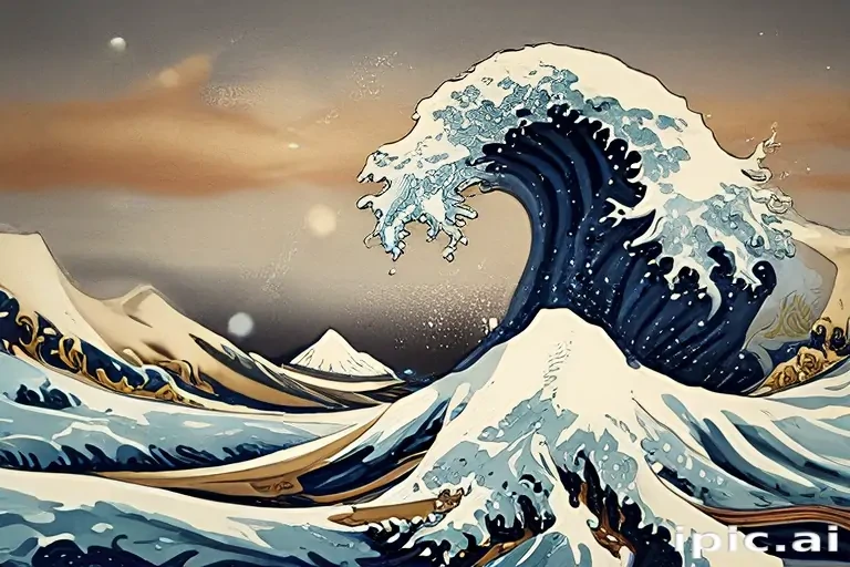 great wave wallpaper