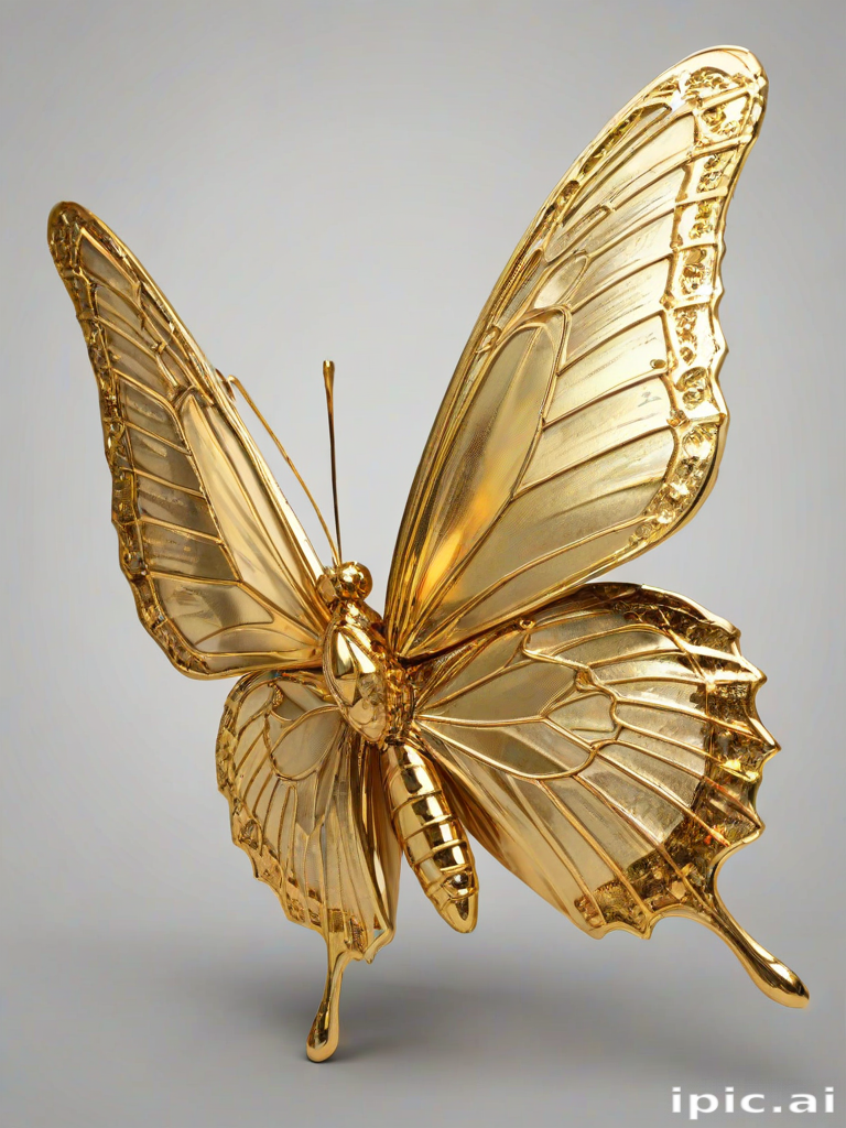 golden butterfly png