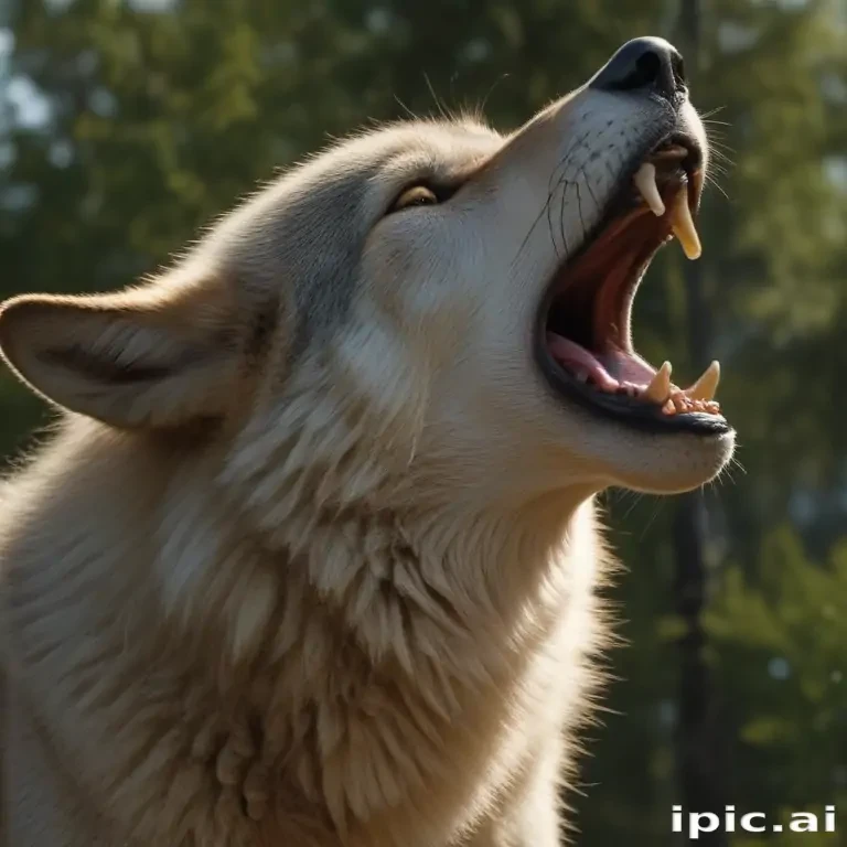 wolf howling png