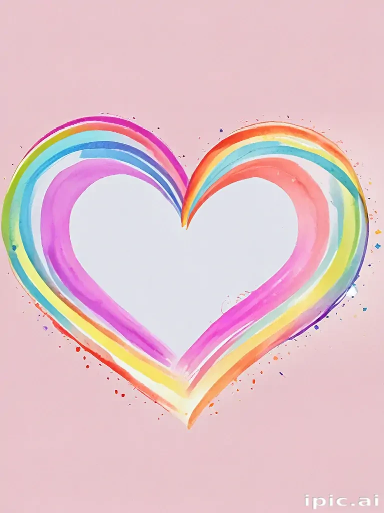 rainbow heart png