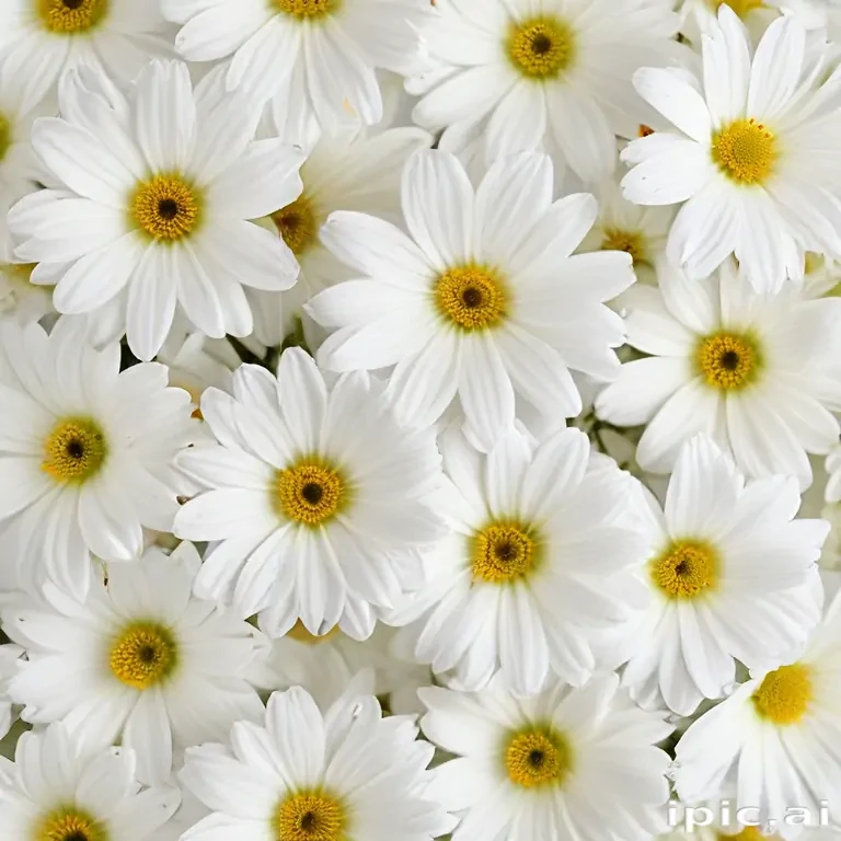 white flowers on white background