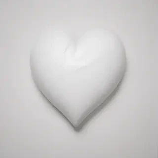 white heart