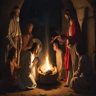jesus at christmas images