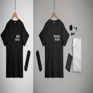 shirt mockup black
