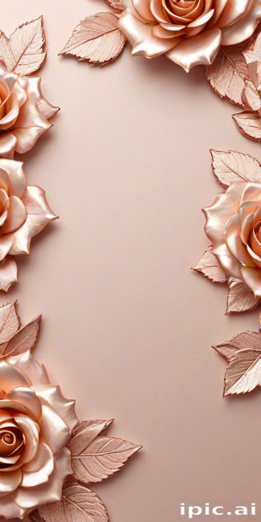cute rose gold wallpapers