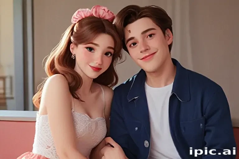 cartoon couple aesthetic