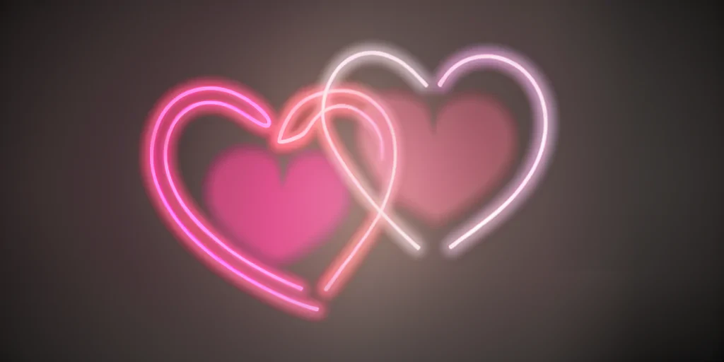 glow heart png