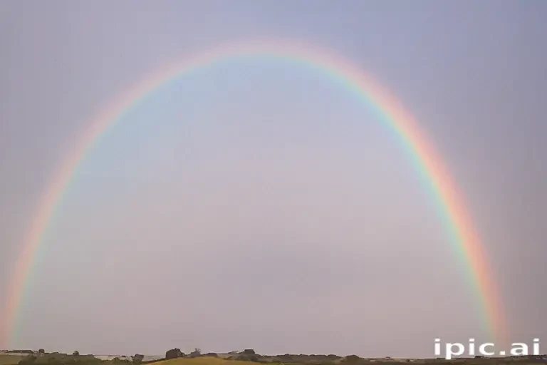 pastel coloured rainbow