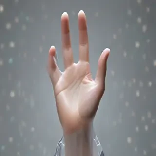 transparent prayer hand