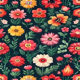 pixel flowers