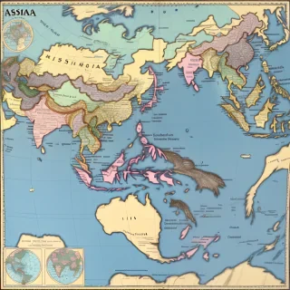 map of asia countries