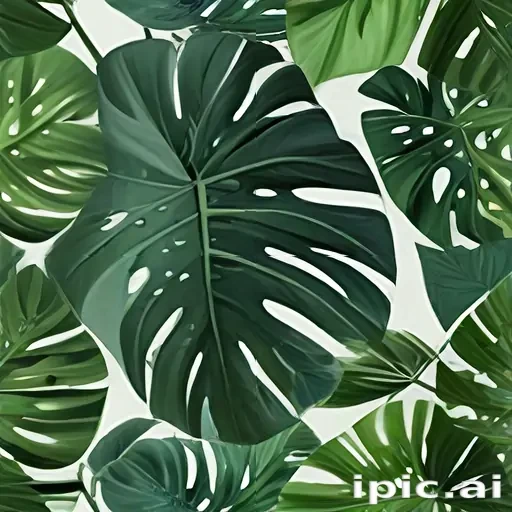 aesthetic monstera wallpaper