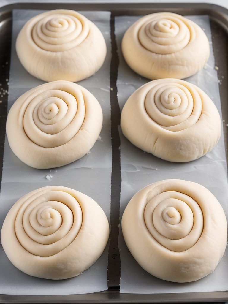frozen bread dough into rolls