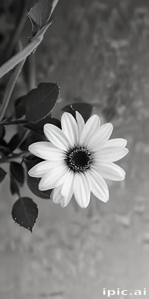 flower images black and white
