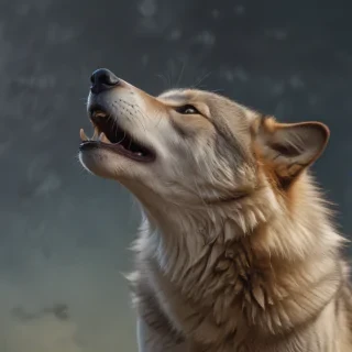 wolf howling png