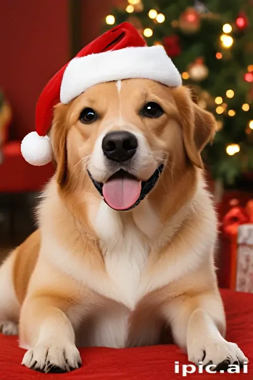 christmas dog wallpaper