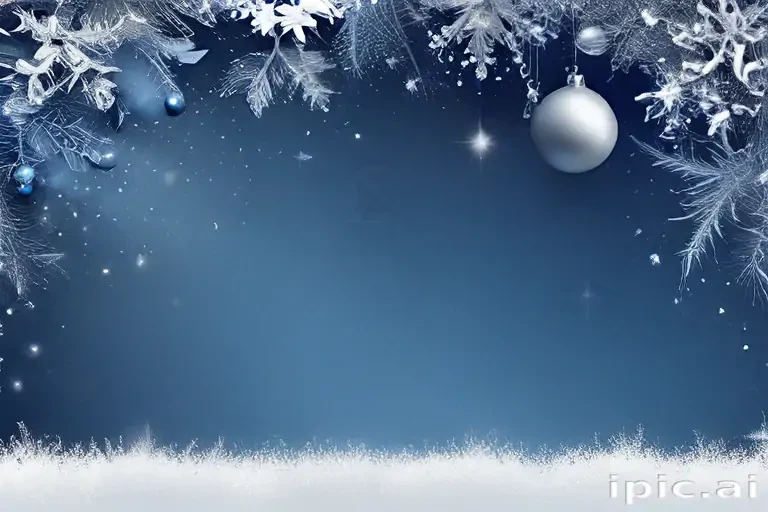 blue christmas bg