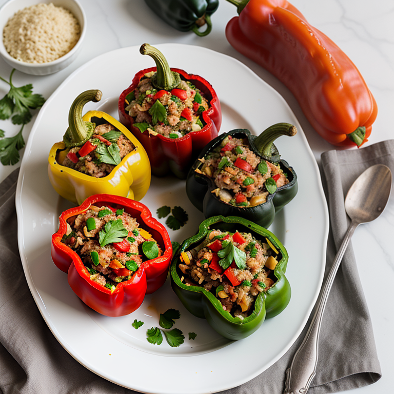 stuffed bell pepper recipe without rice