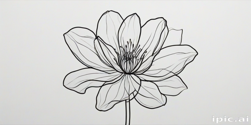 transparent flower outline
