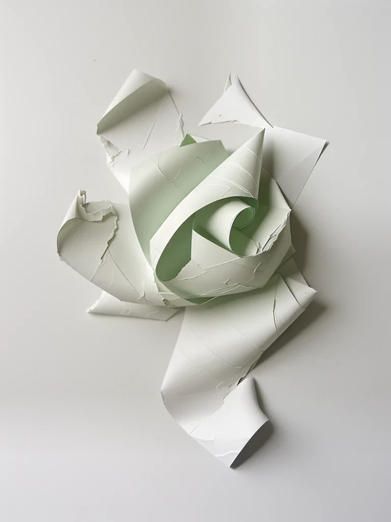 crumpled up paper