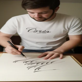 kevin in cursive