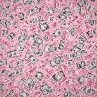 pink money background