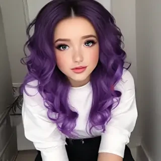 purple cute