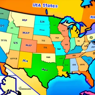 map of usa states