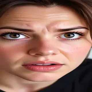 frustrated face
