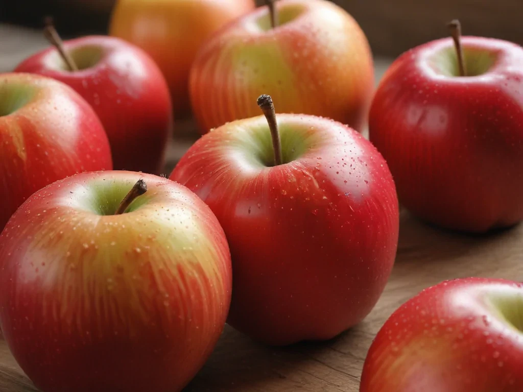 drawn apples