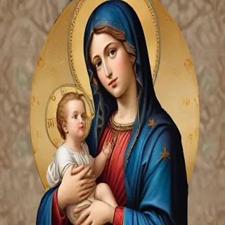 virgin mary clipart
