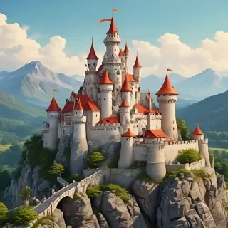 cartoon castle