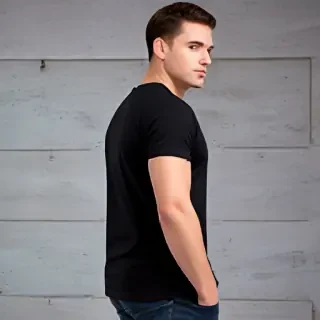 mockup tshirt black