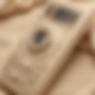beige phone background